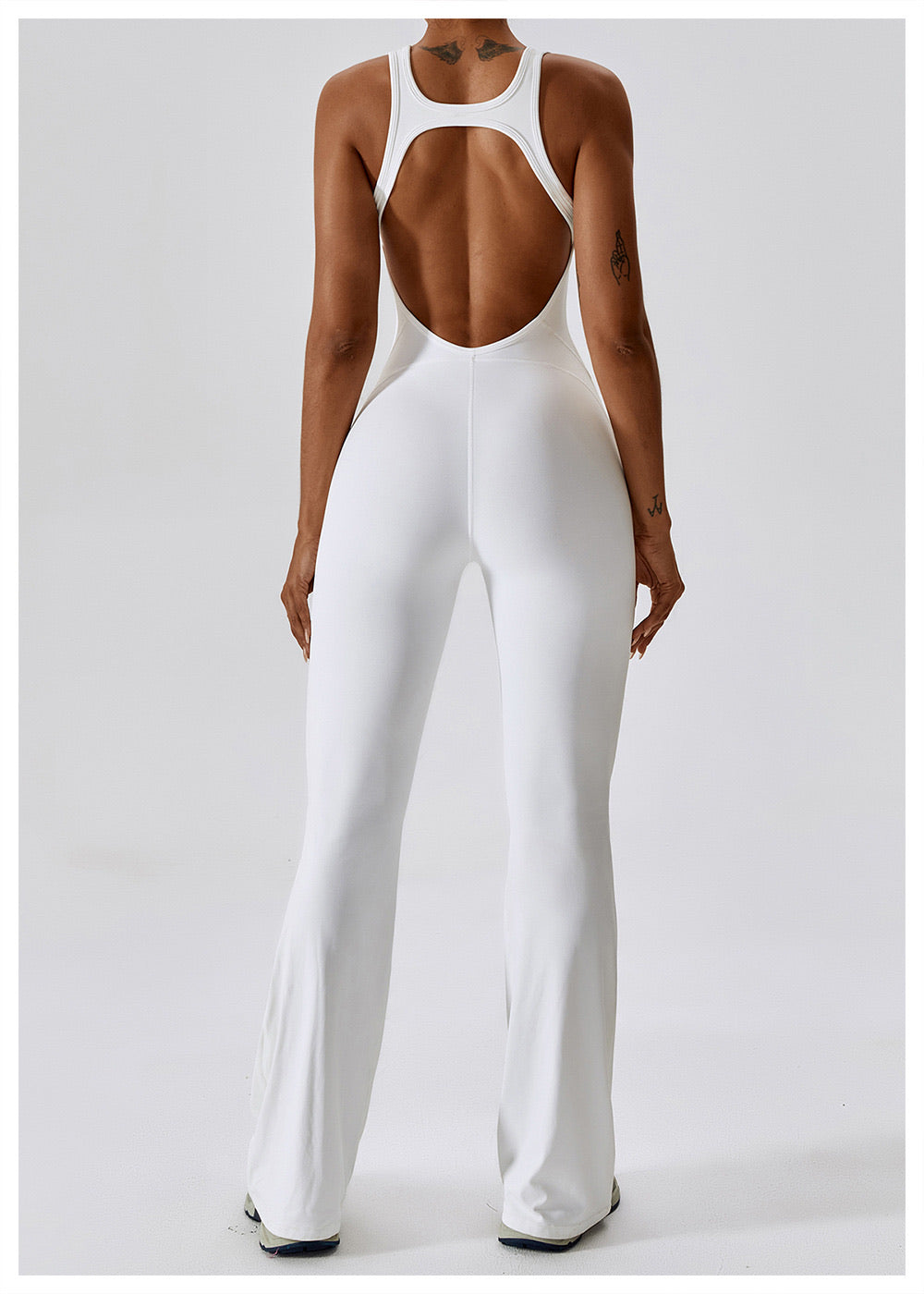Bell Bottom Open Back Bodysuits