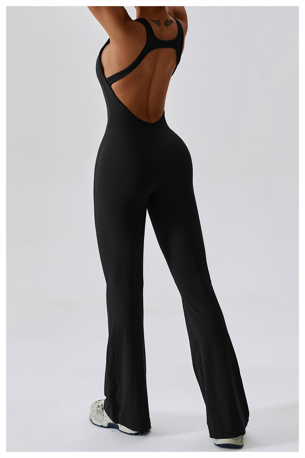 Bell Bottom Open Back Bodysuits