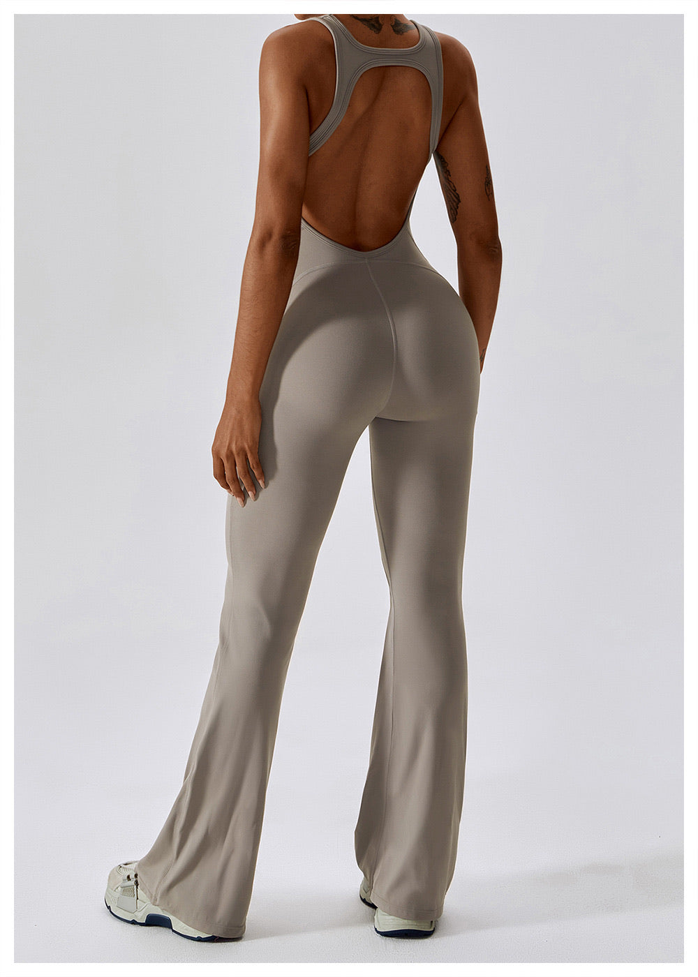 Bell Bottom Open Back Bodysuits