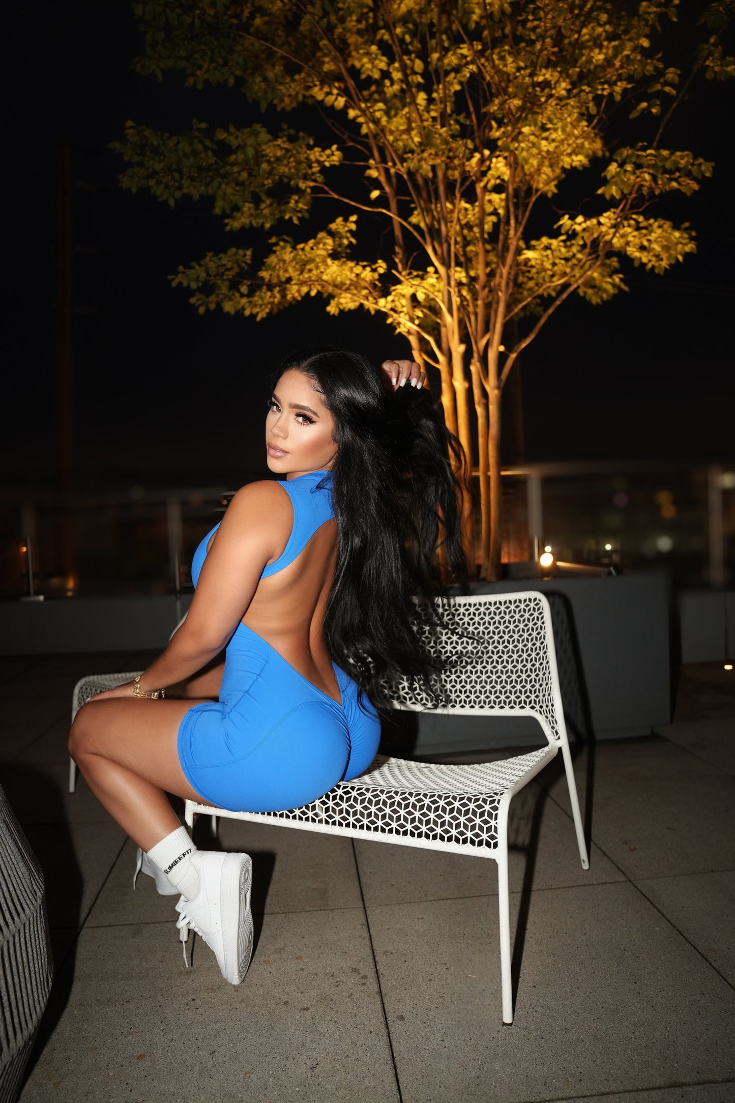 Backless Shorts Romper