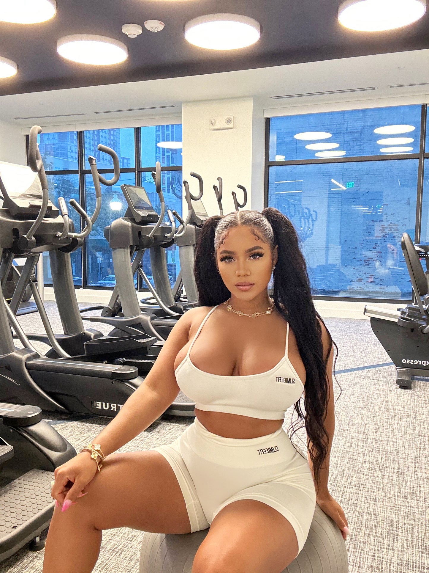Off White Short Set