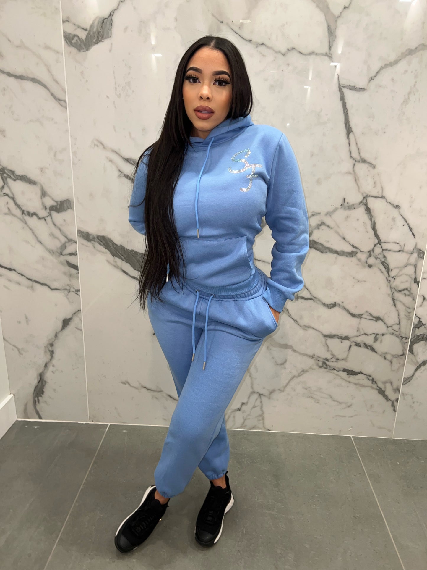 BabyBlue Bling Sweatsuit