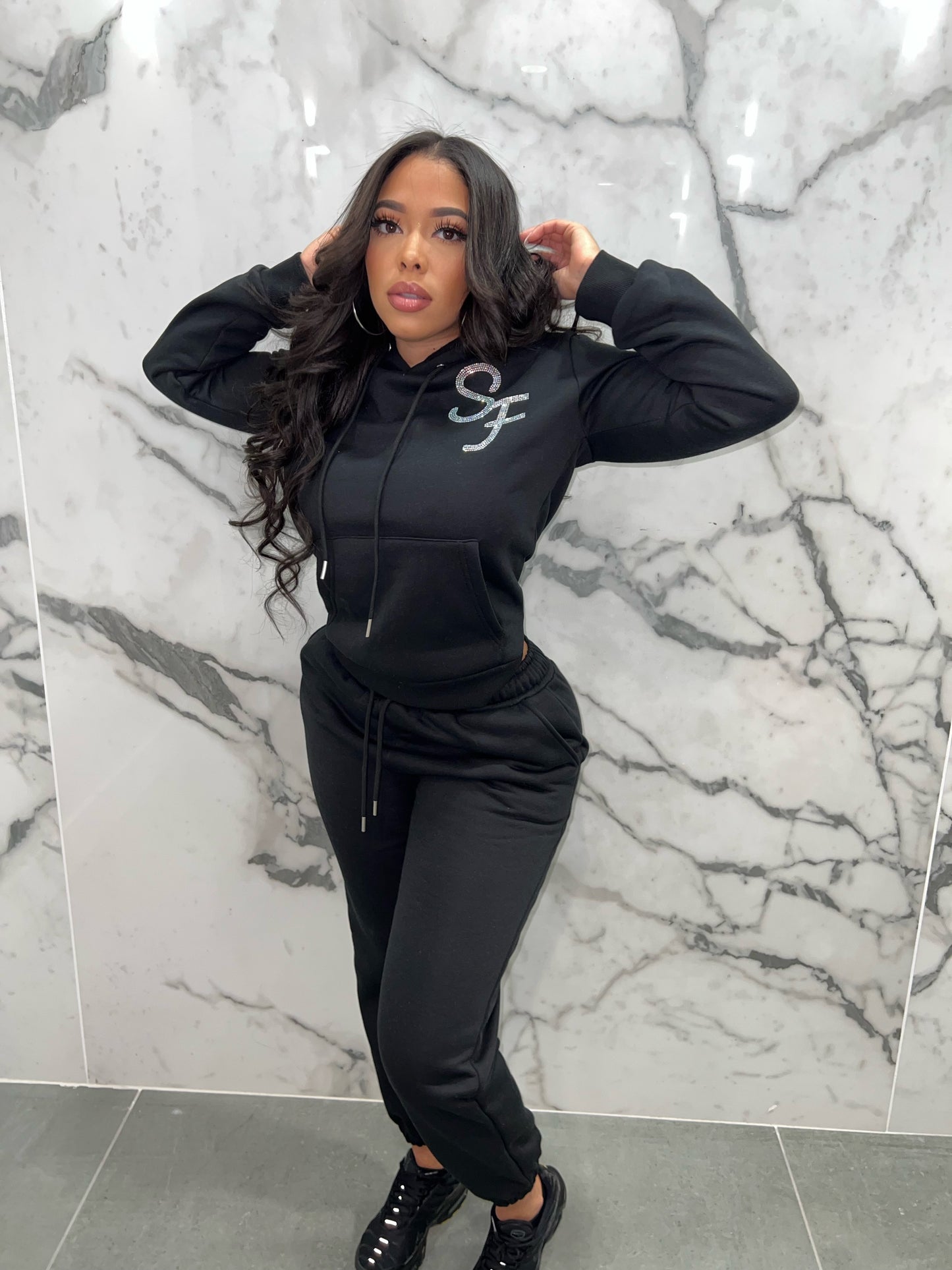 Black Bling Sweatsuit