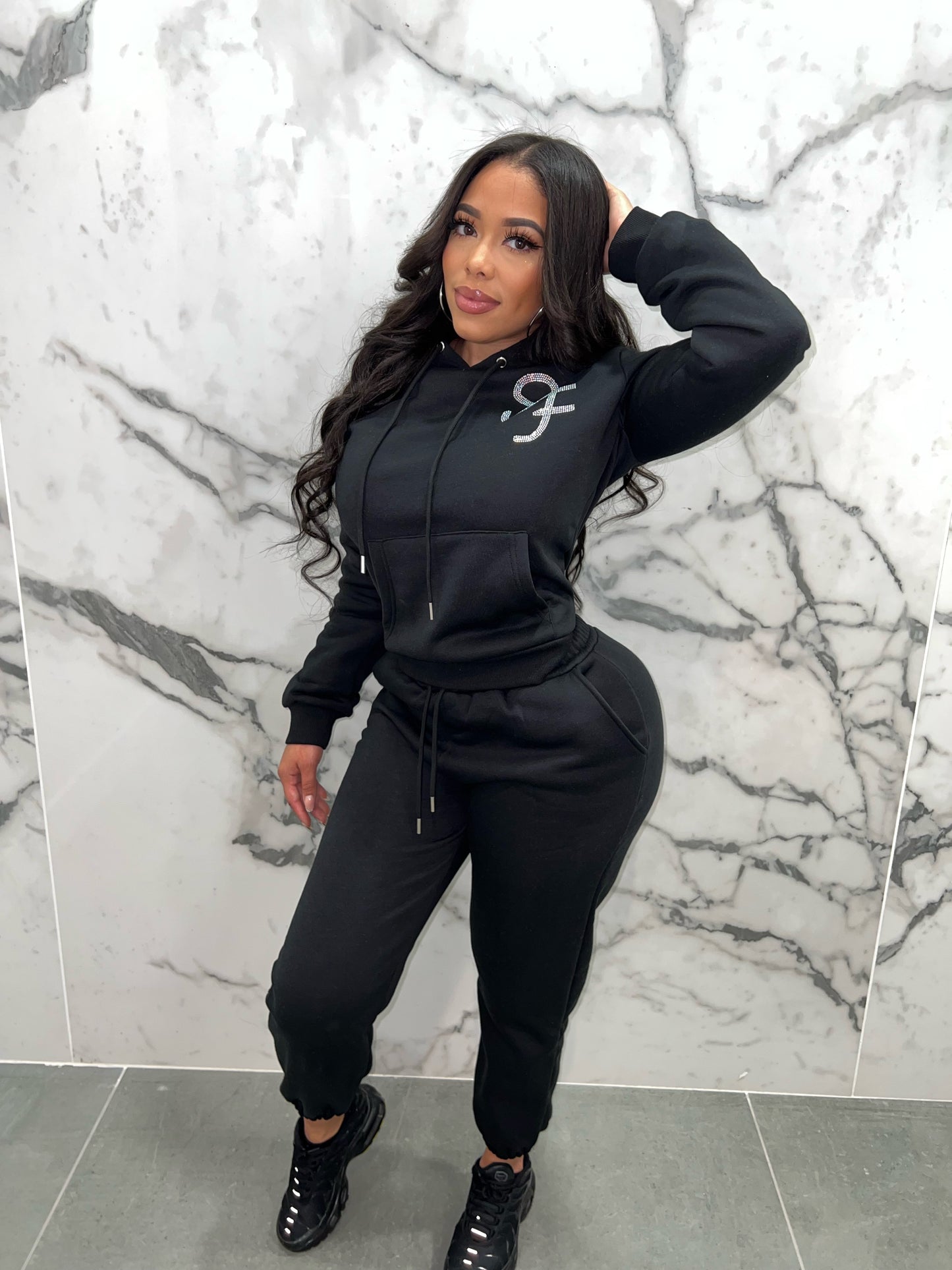 Black Bling Sweatsuit