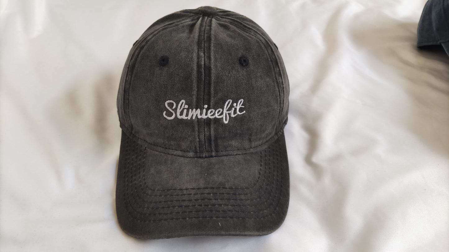 Slimieefit Dad Hats Script Logo