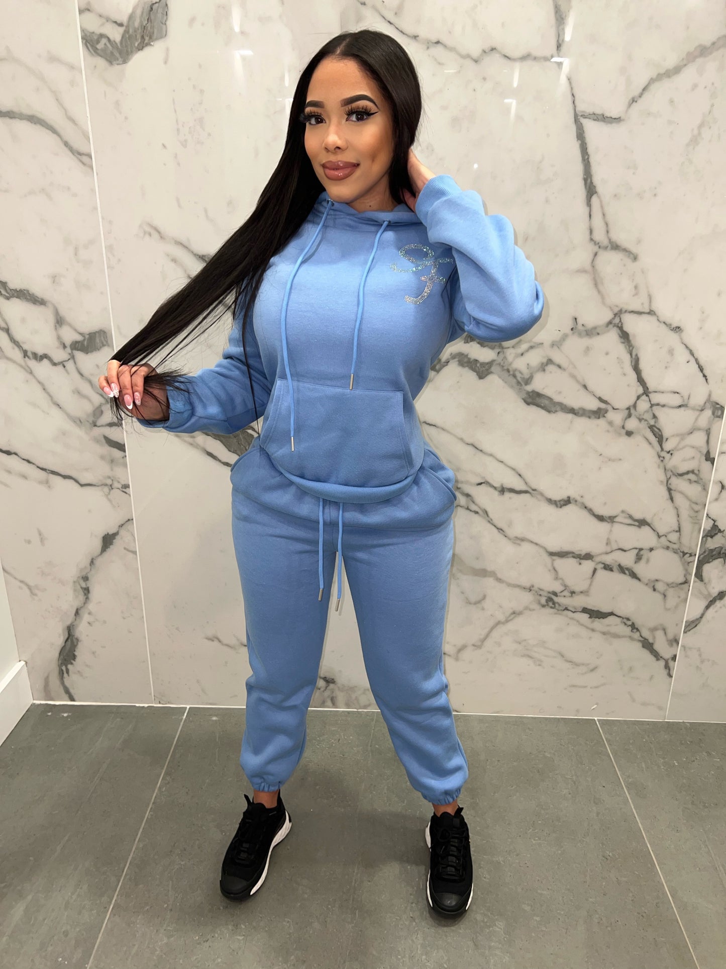BabyBlue Bling Sweatsuit