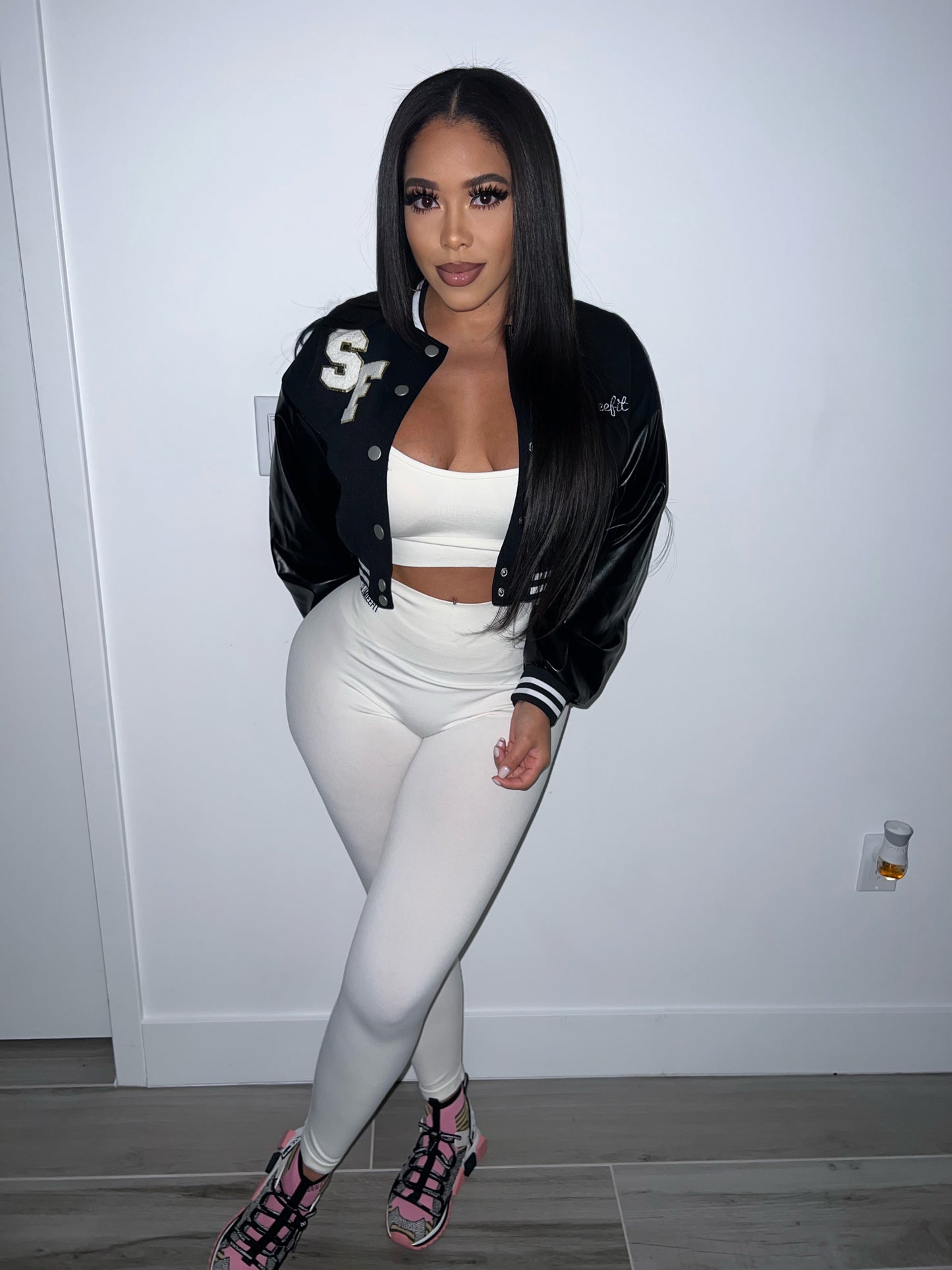 Slimieefit Varsity Jacket Black