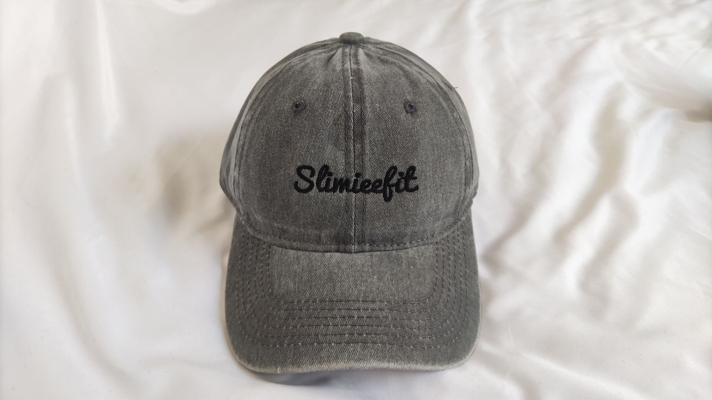 Slimieefit Dad Hats Script Logo