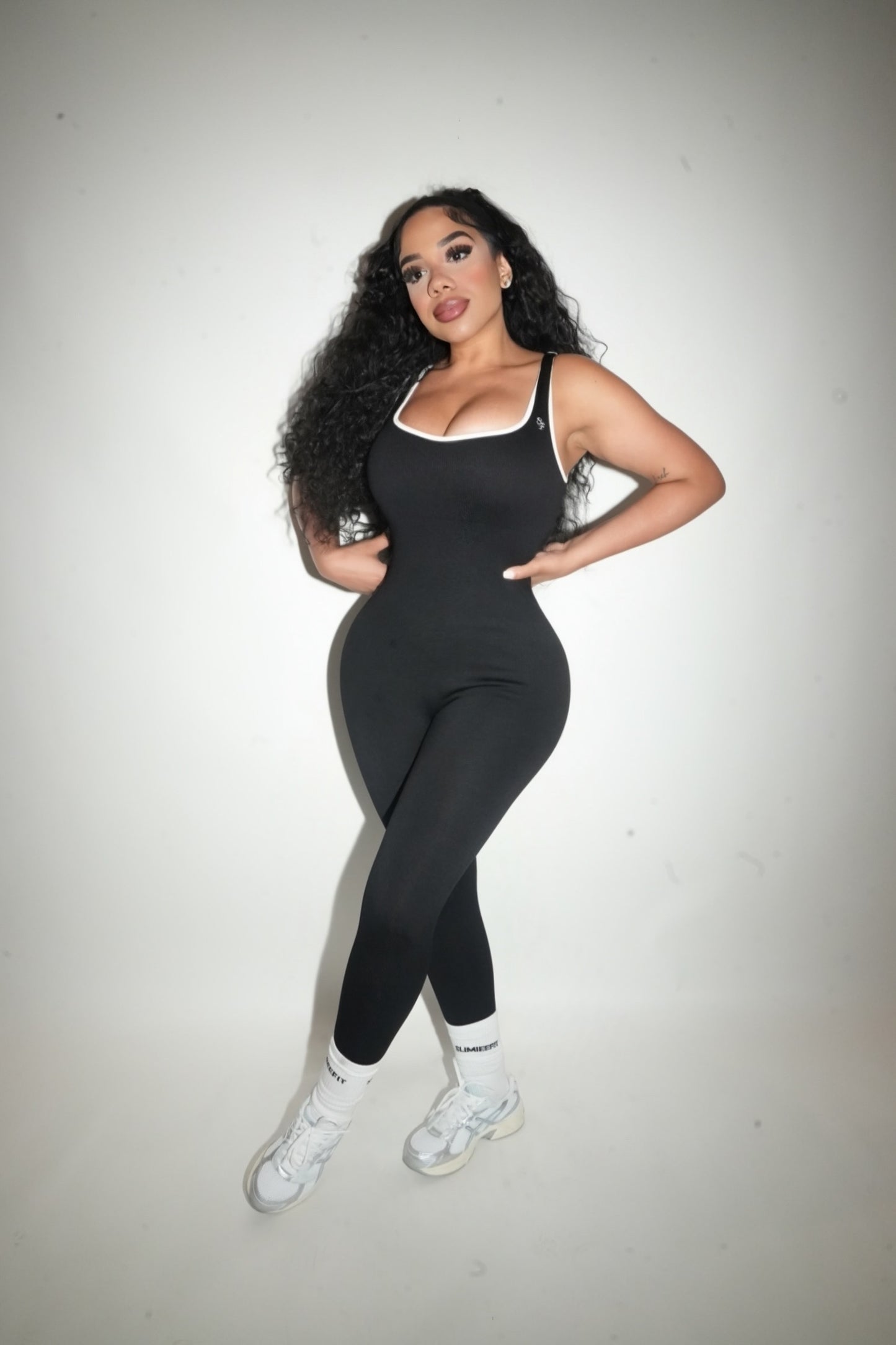 Contrast Openback jumpsuit