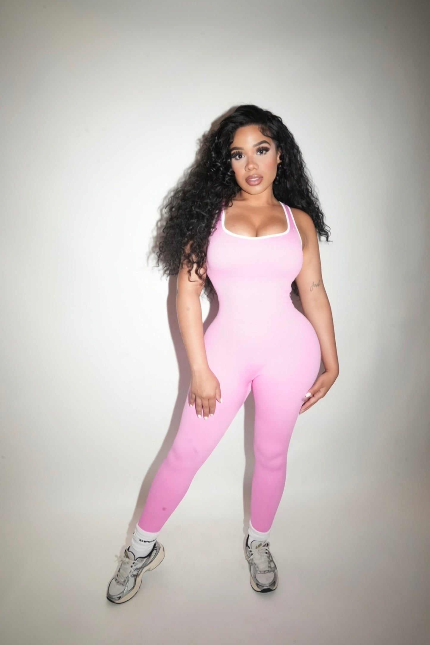 Contrast Openback jumpsuit