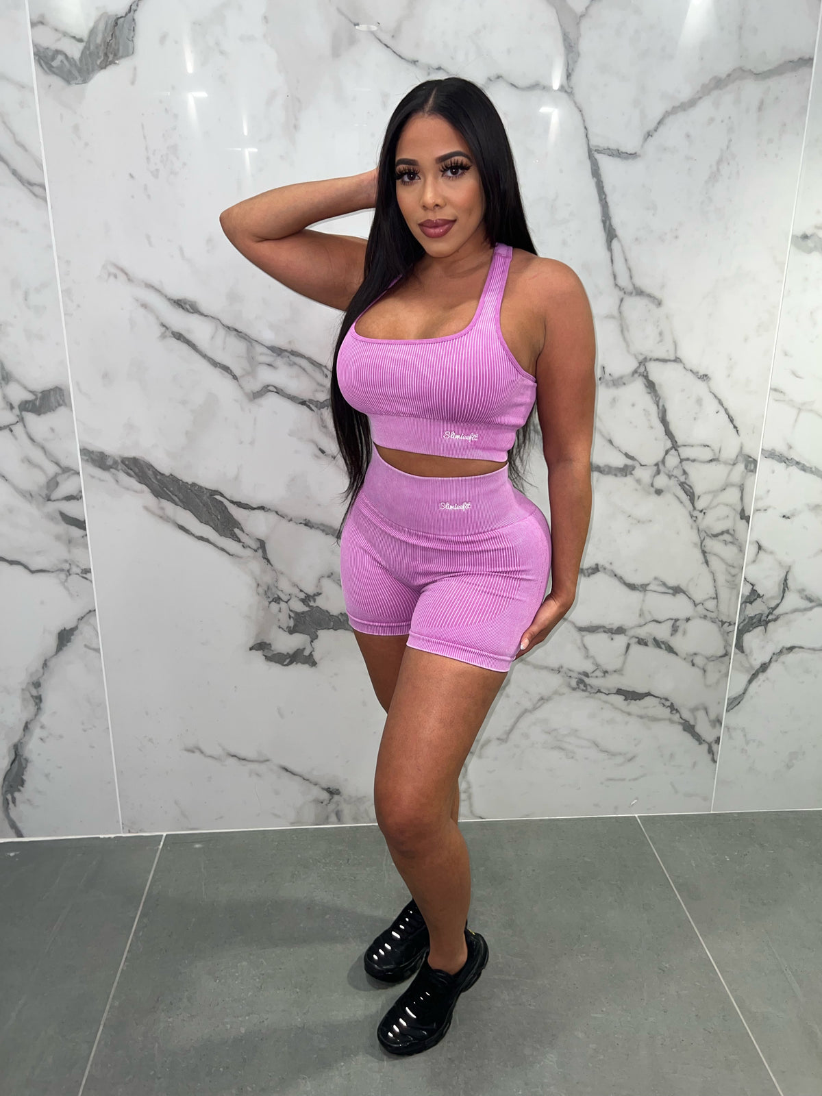 Neon Pink Short Set