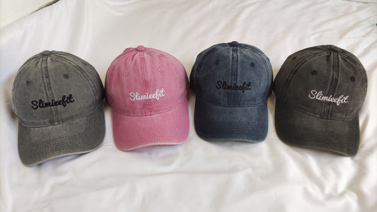 Slimieefit Dad Hats Script Logo